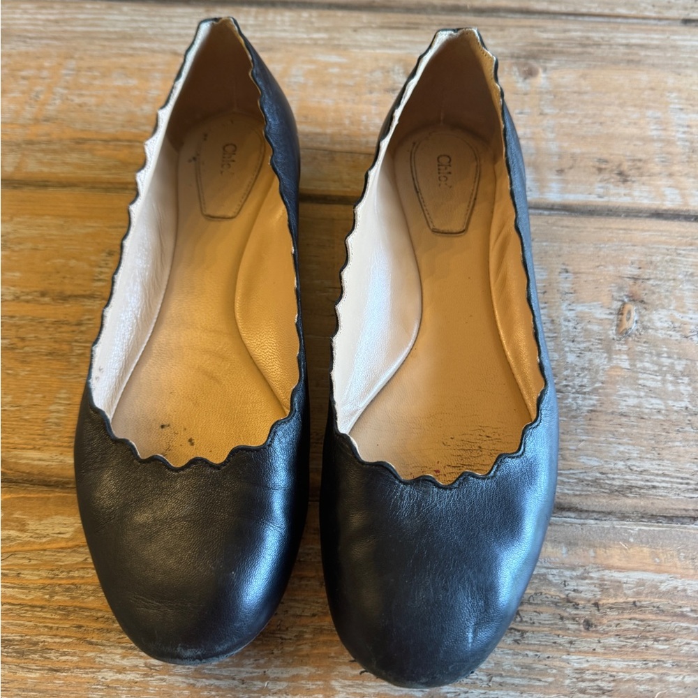 Chloe ballet flats. Size 7. $595